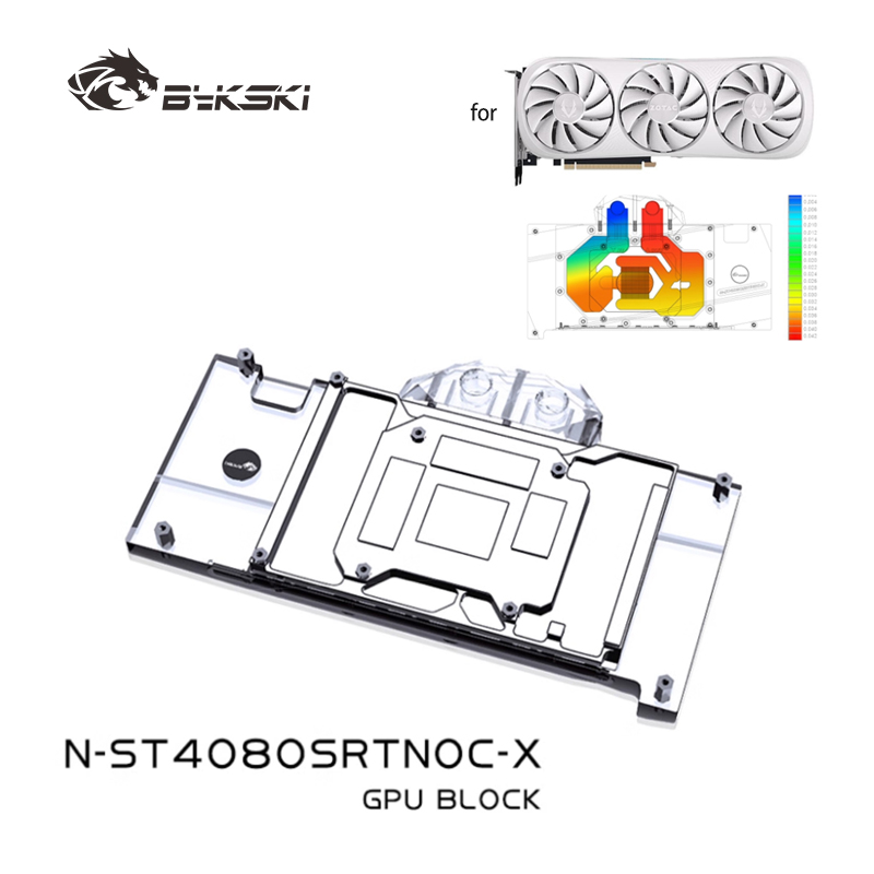Rtx 4080 Water Cooling Block - Блок графического процессора Bykski N-ST4080SRTNOC-X для